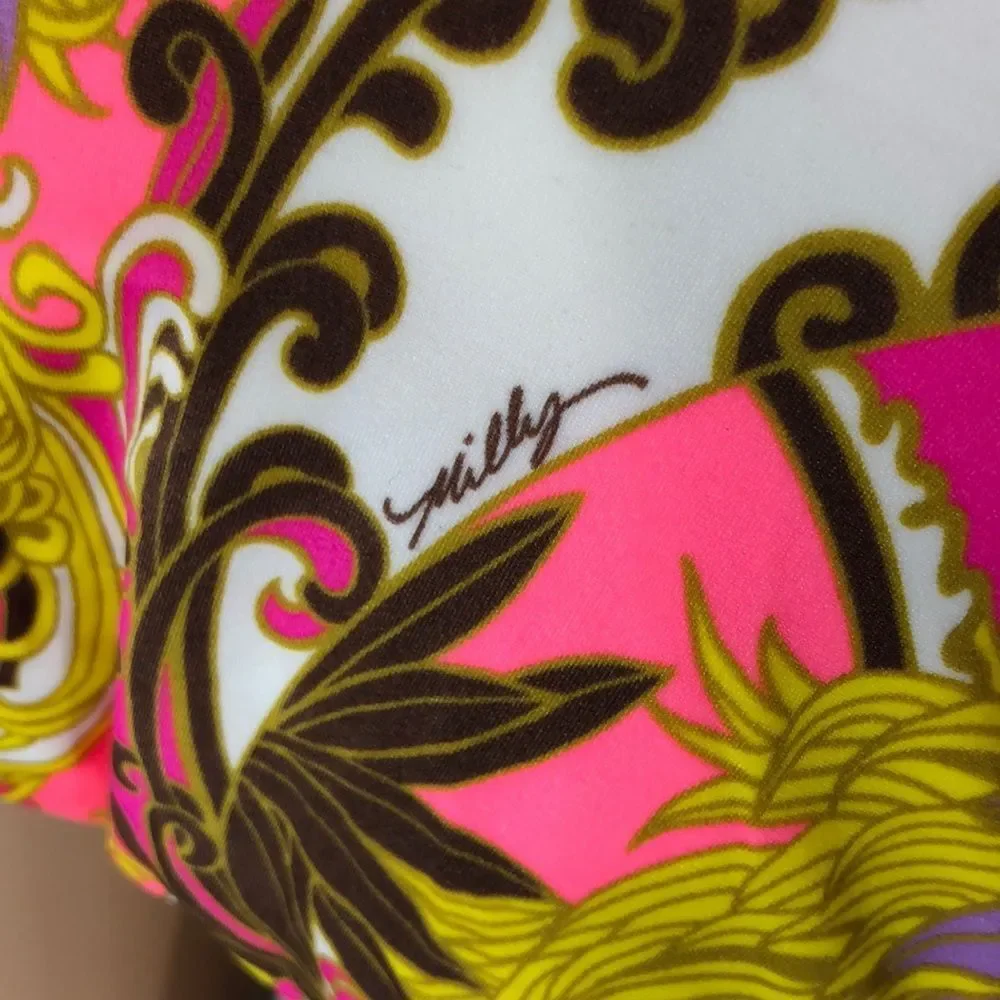 Milly Cabana Acapulco Plunge Maillot Swimsuit - Picture 11 of 16